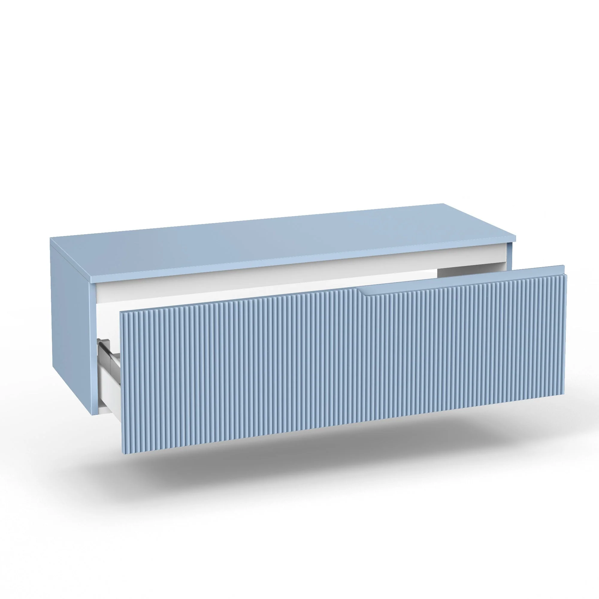 Base con top 1 cestone ZIP azzurro tiffany - Image 2