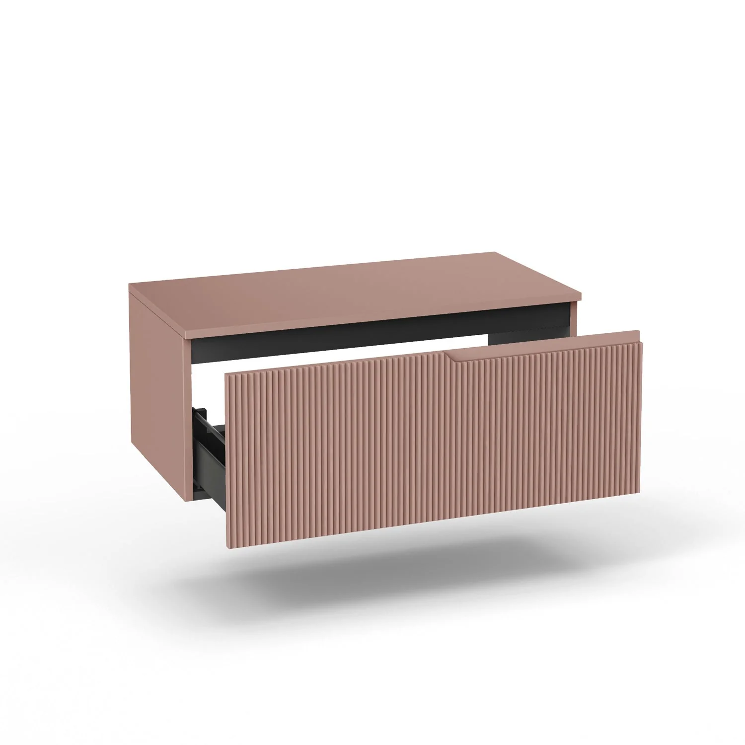 Base con top 1 cestone ZIP rosa cipria - Image 2