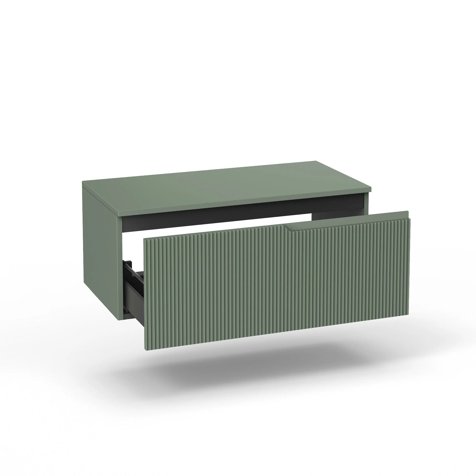 Base con top 1 cestone ZIP verde salvia - Image 2