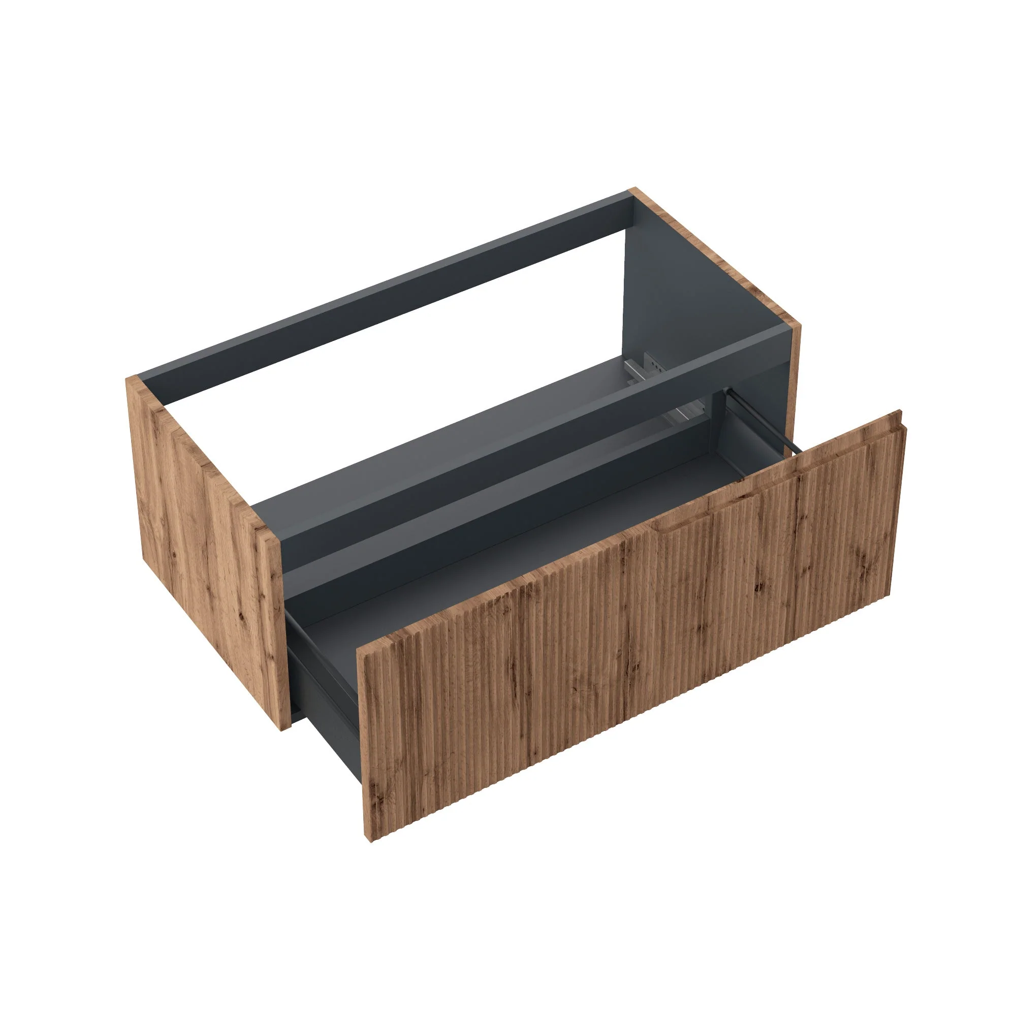 Base portalavabo 1 cestone ZIP quercia - Image 2