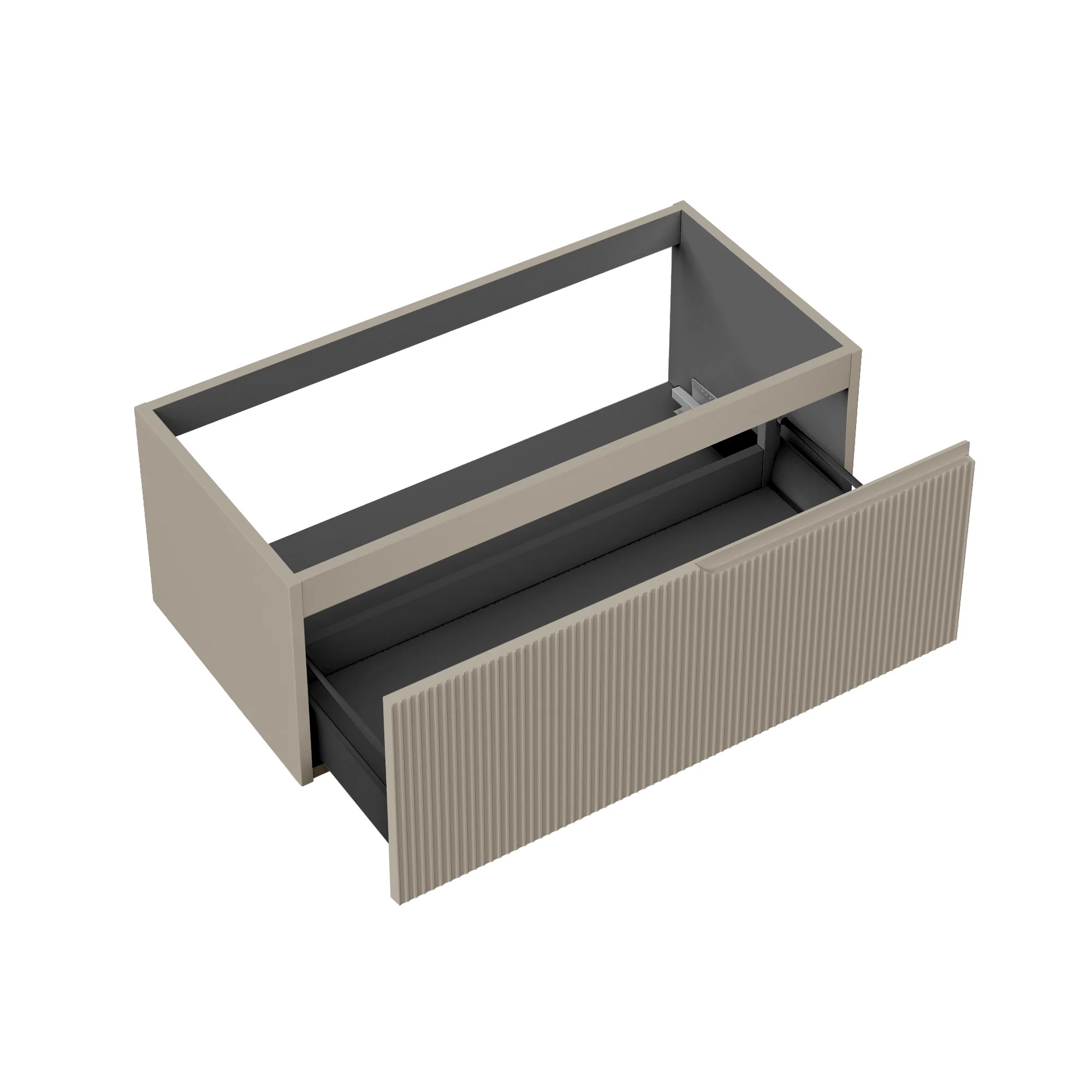 Base portalavabo 1 cestone ZIP tortora - Image 2