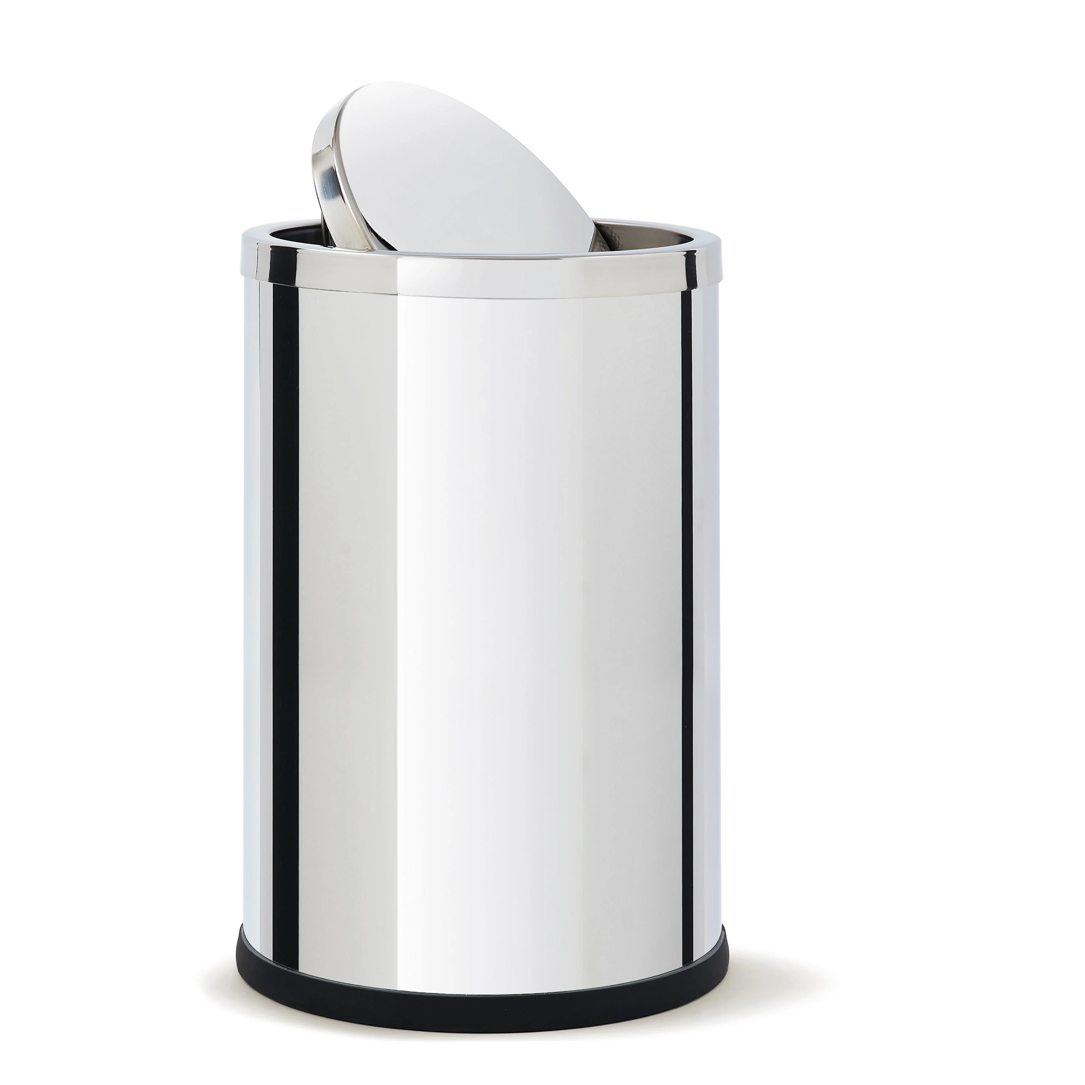 Bidone gettacarte c/coperchio 9L EVAN inox