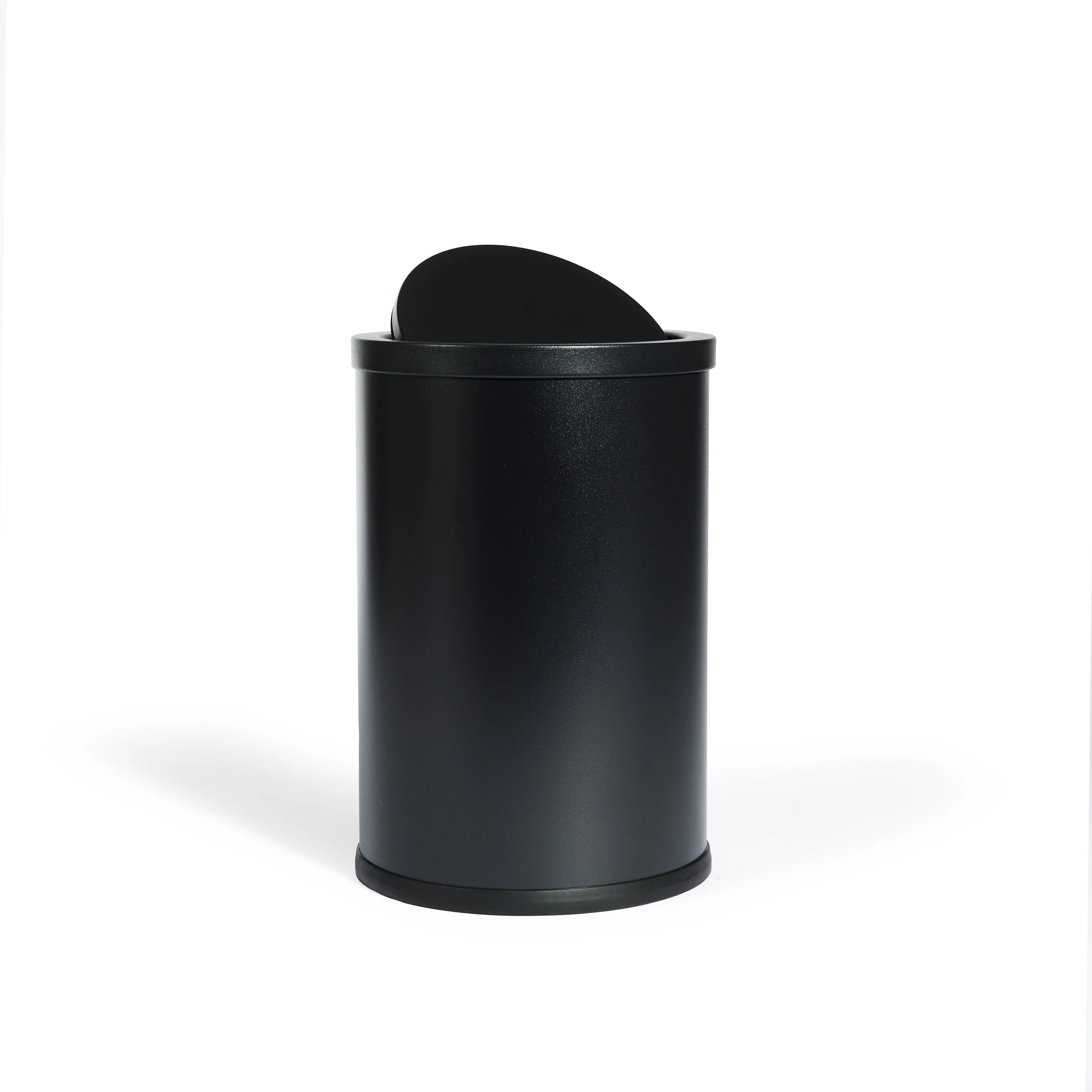 Bidone gettacarte c/coperchio 9L EVAN nero