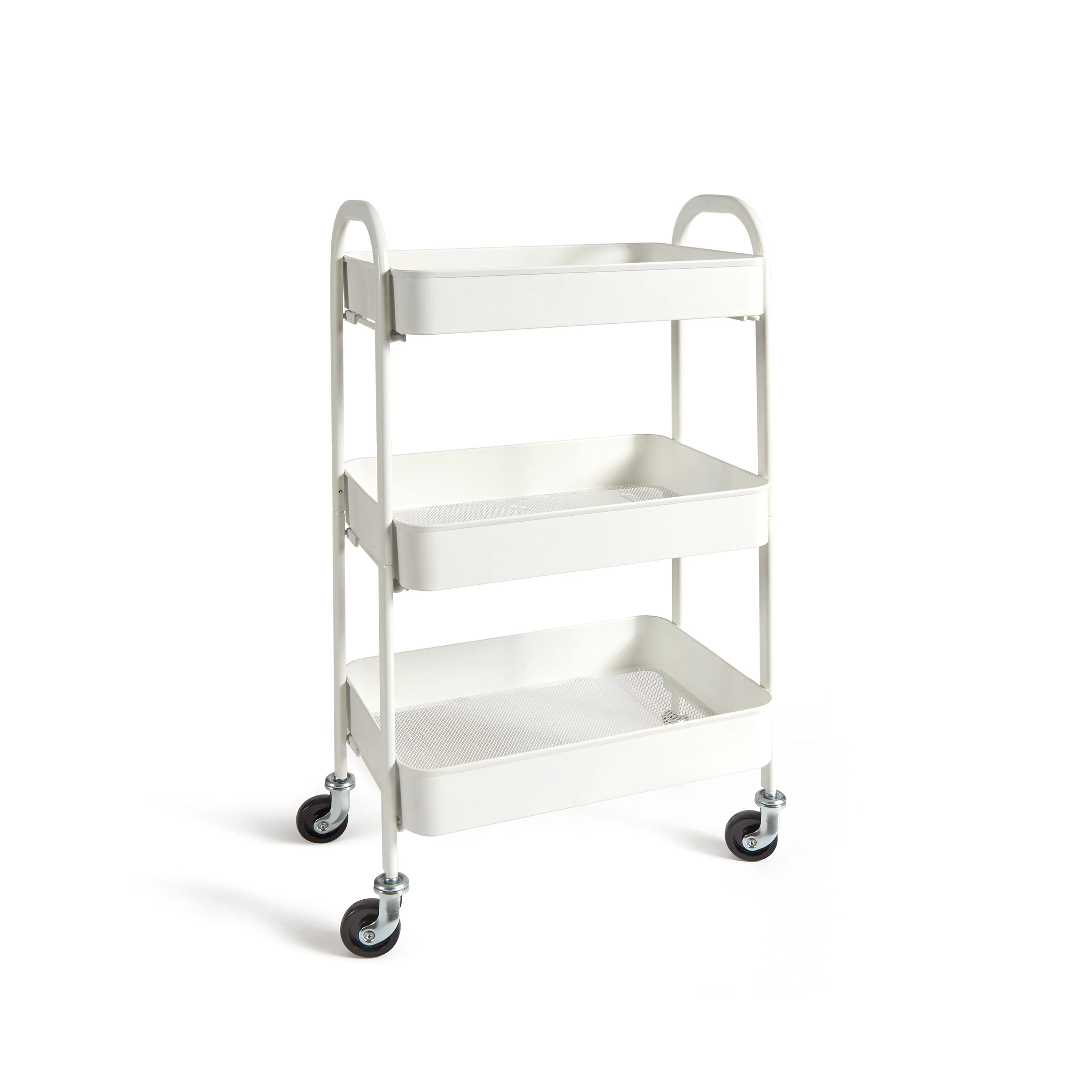 Carrello c/ruote DUILIO bianco