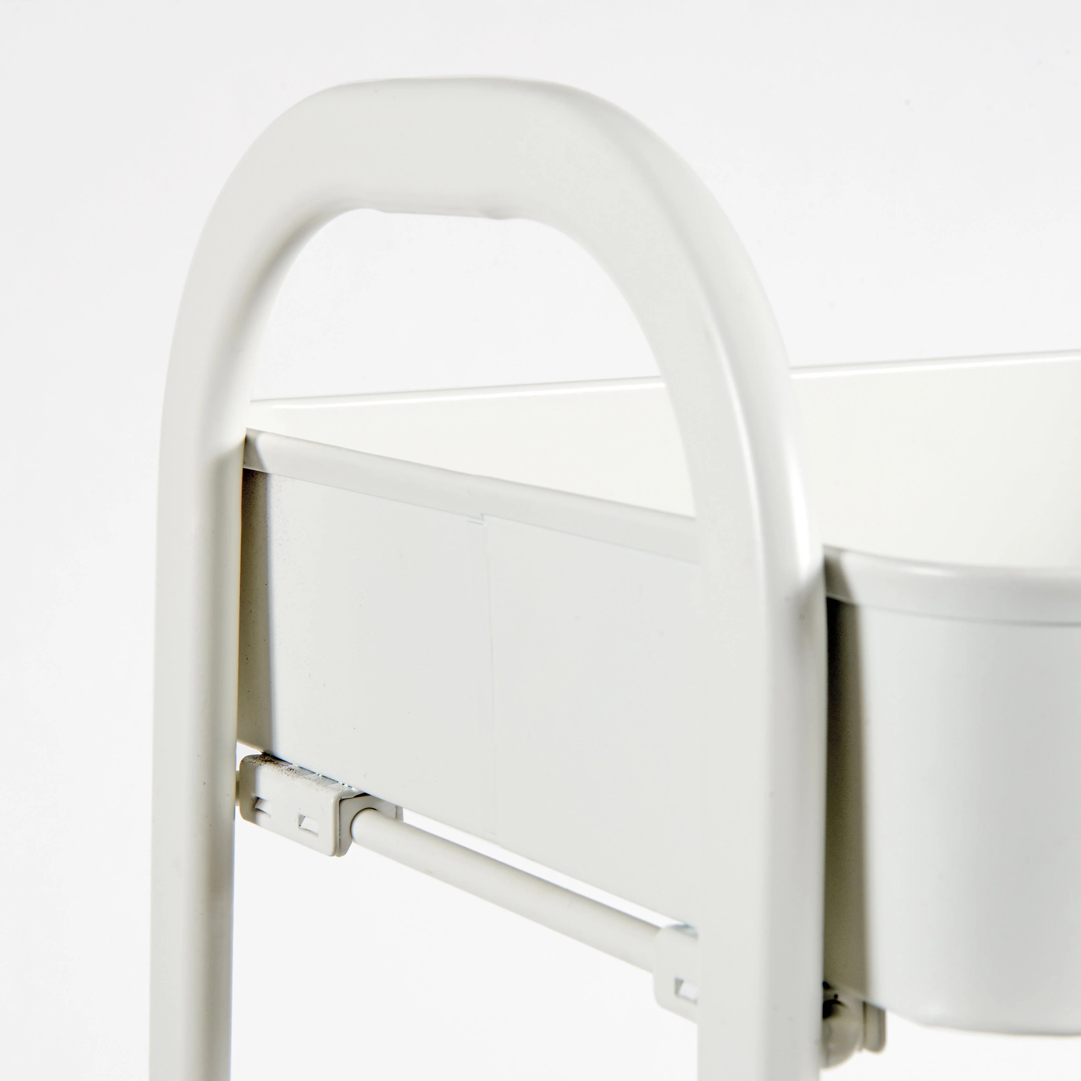 Carrello c/ruote DUILIO bianco - Image 2