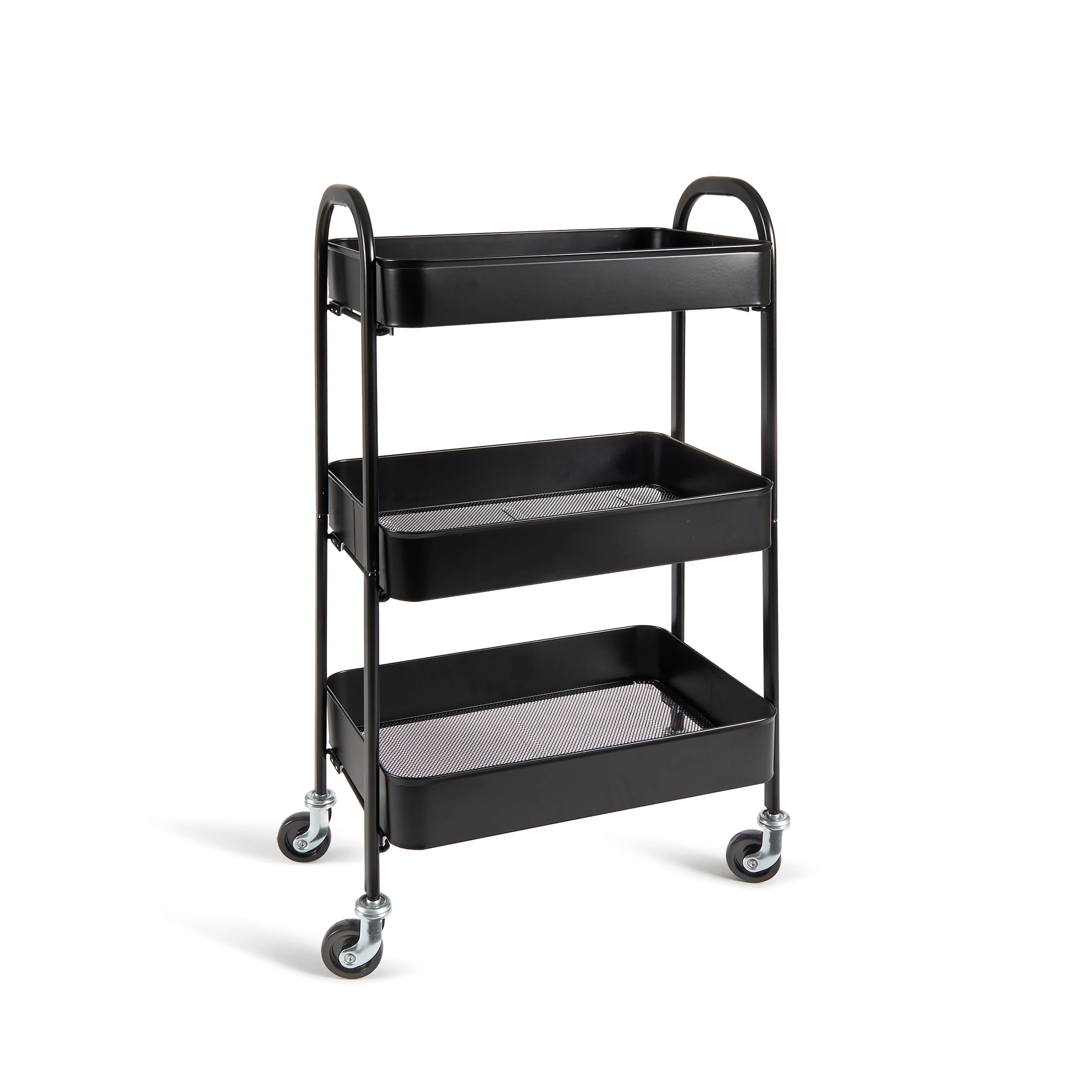 Carrello c/ruote DUILIO nero
