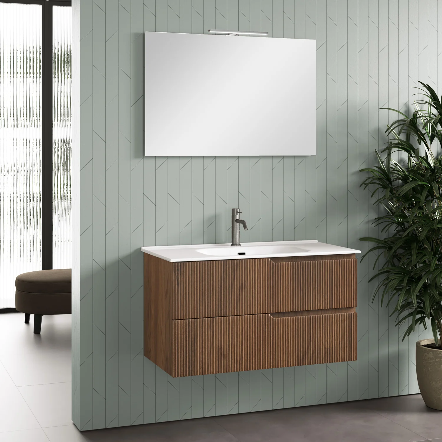 Composizione 4 pezzi ZIP rovere rio 101cm