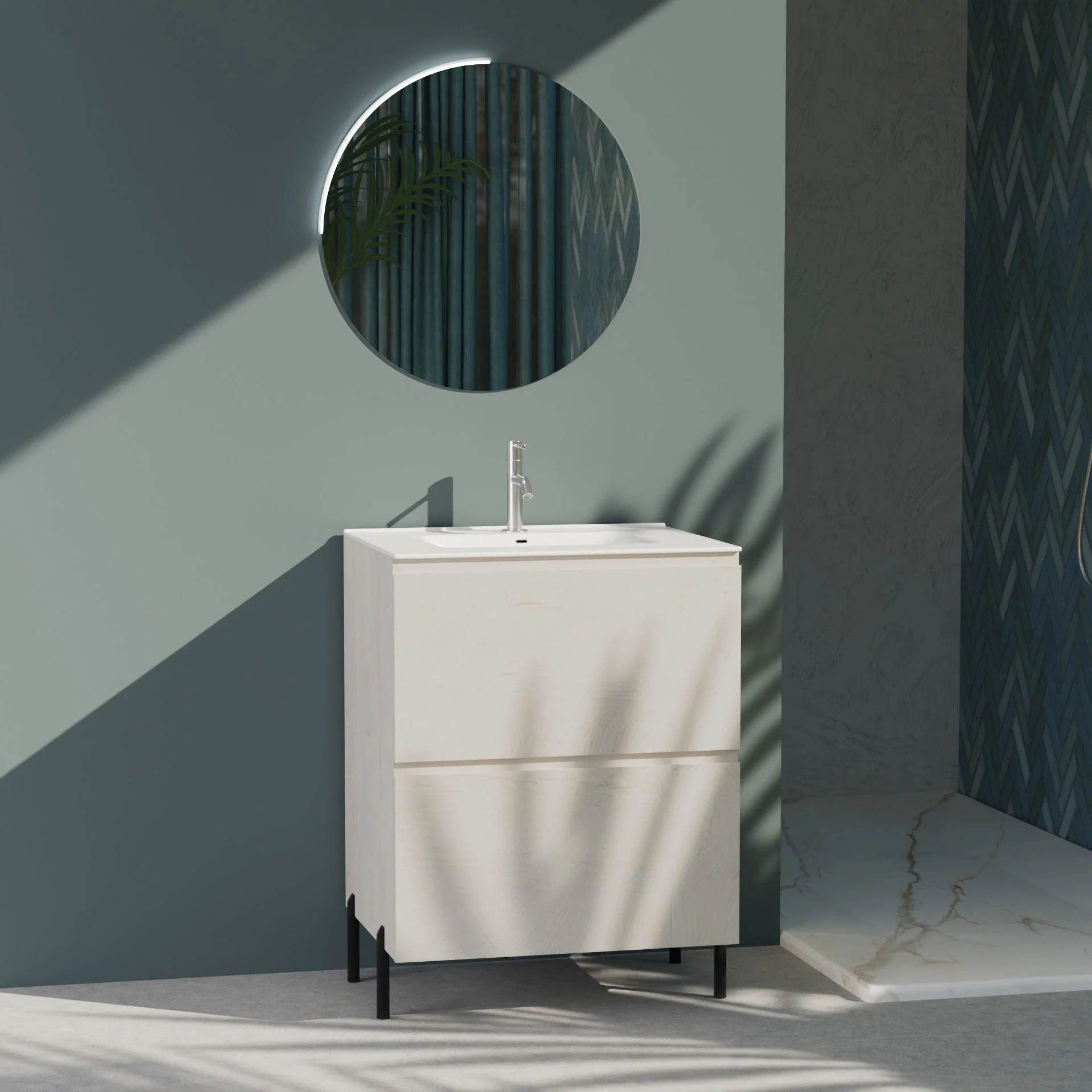 Composizione a terra GALILEO-72 rovere alaska