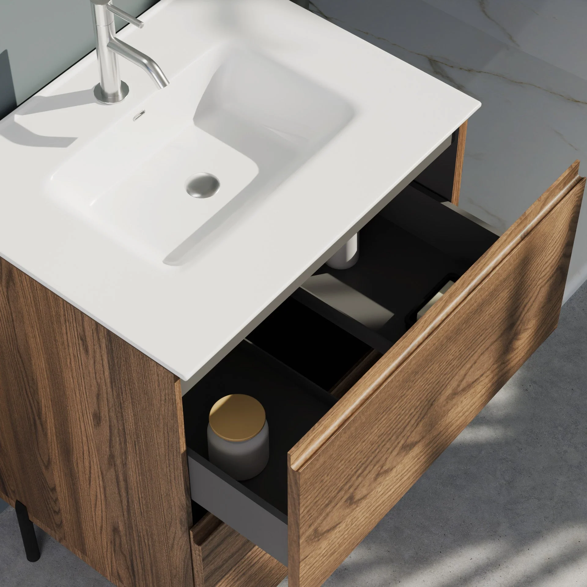 Composizione a terra GALILEO-72 rovere rio - Image 2
