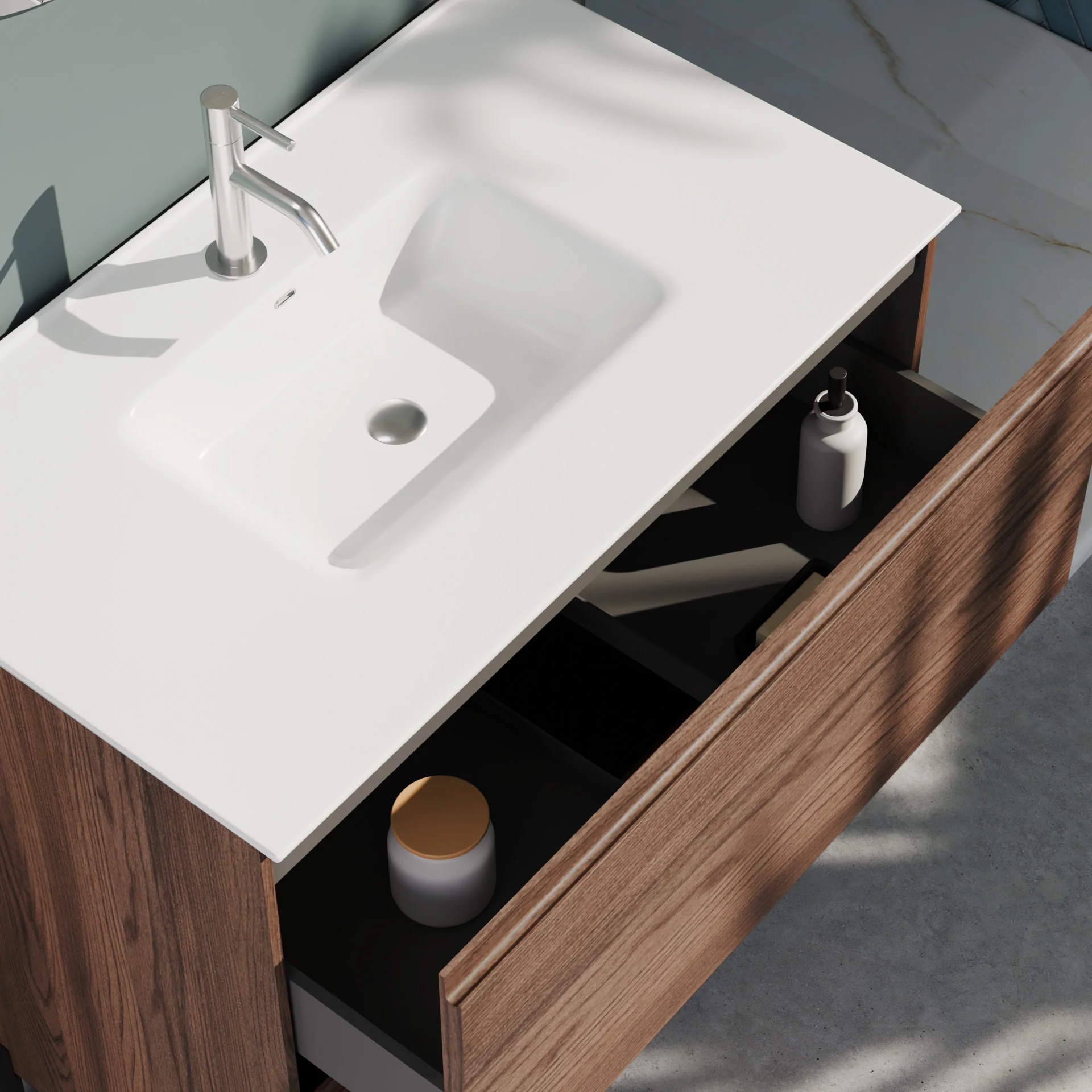 Composizione a terra GALILEO-73 rovere rio - Image 2