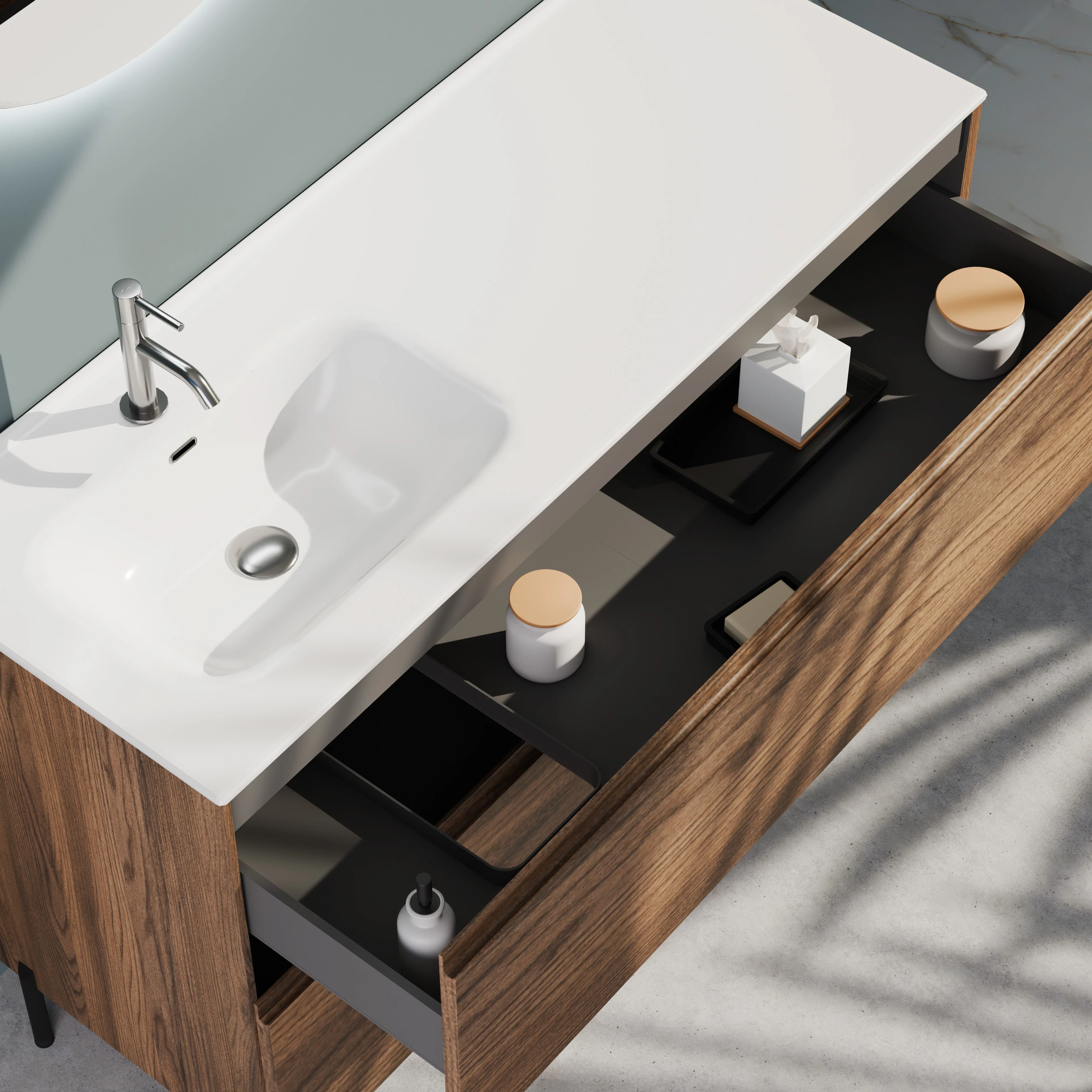 Composizione a terra vasca SX GALILEO-78 rovere rio - Image 2
