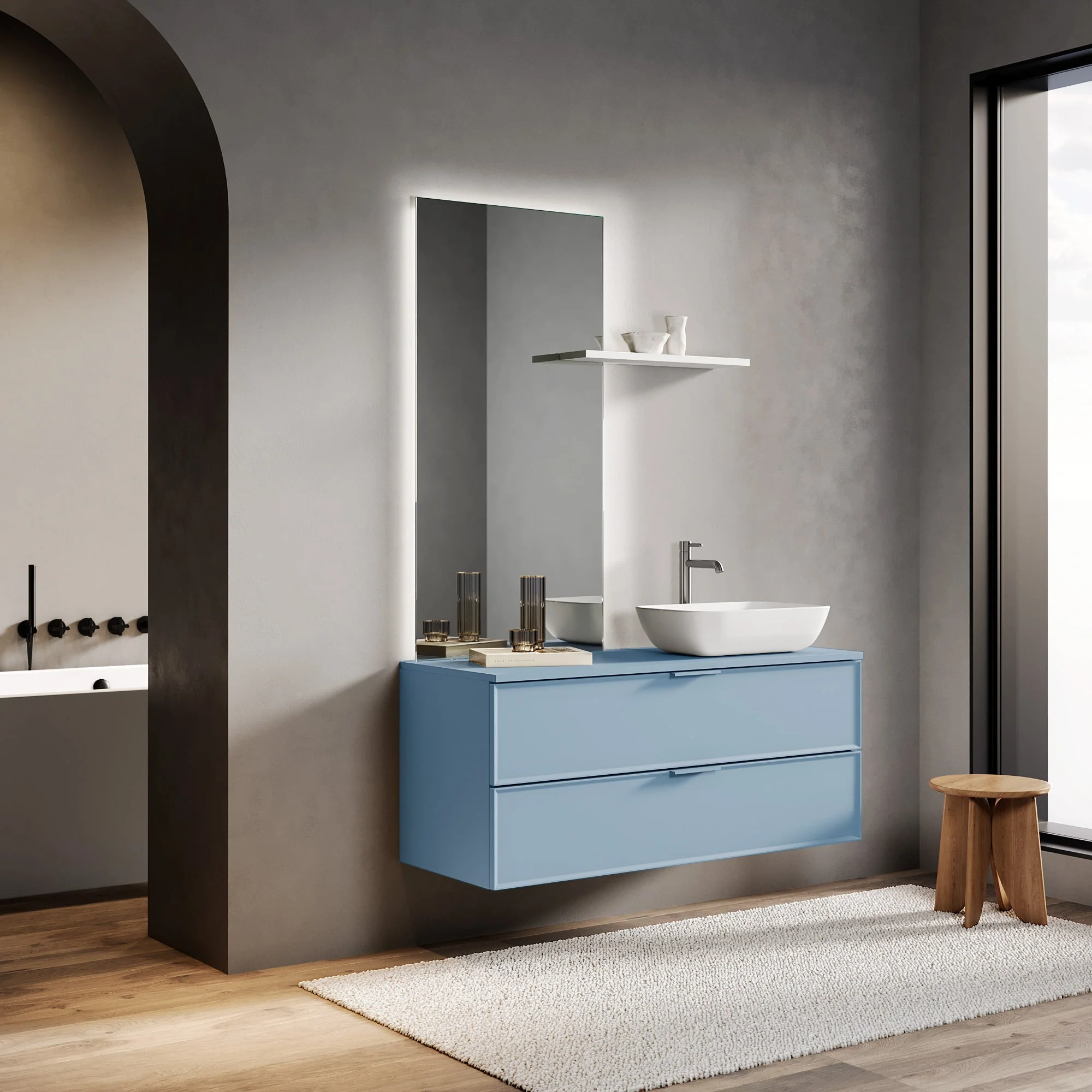 Composizione CUPIDO-51 azzurro tiffany
