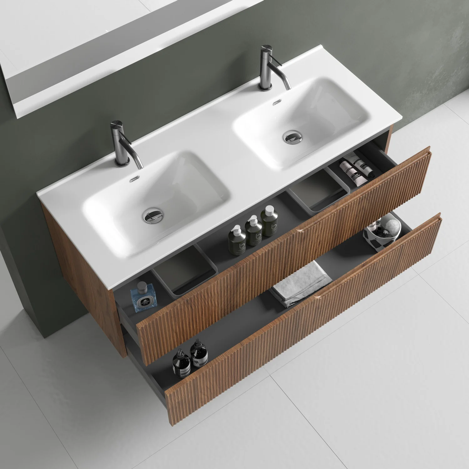 Composizione doppia vasca 5 pezzi ZIP rovere rio - Image 2