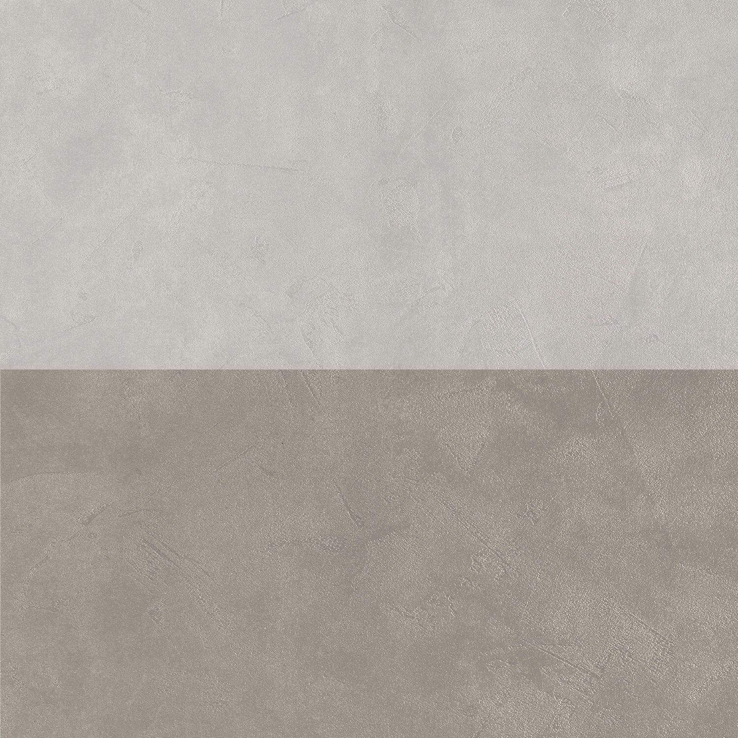 Composizione doppio lavabo 4 pezzi YOKA bianco pietra / avana pietra - Image 3