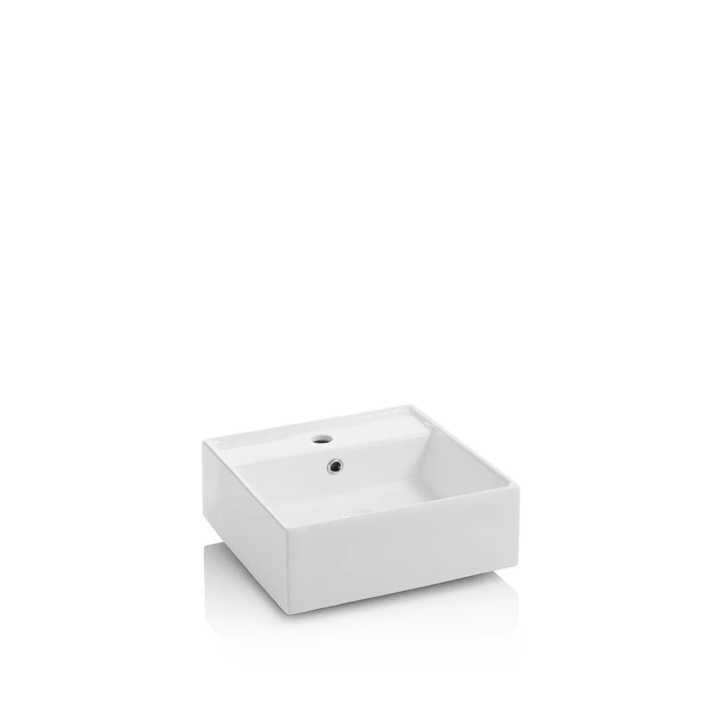 Composizione doppio lavabo 8 pezzi YOKA bianco - Image 3