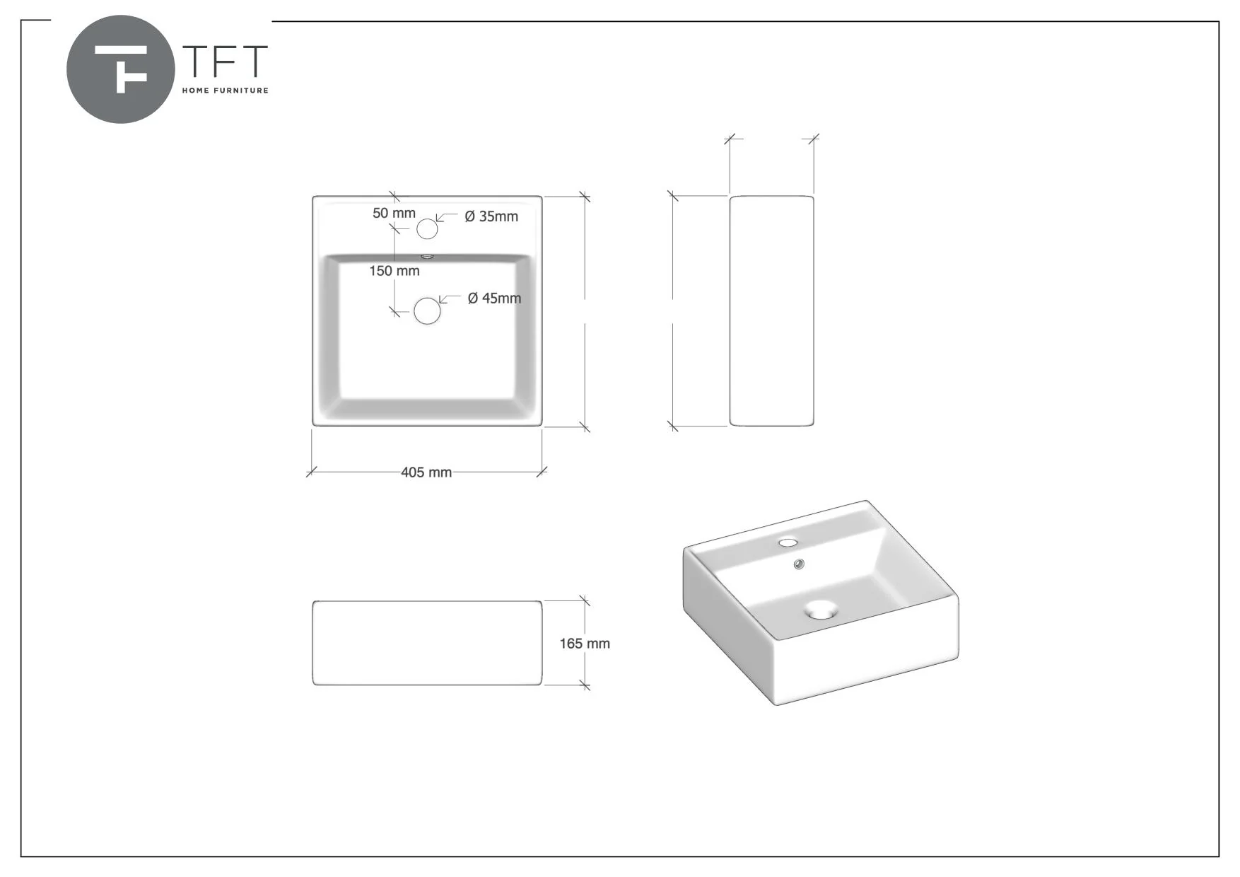 Composizione doppio lavabo 8 pezzi YOKA bianco - Image 4