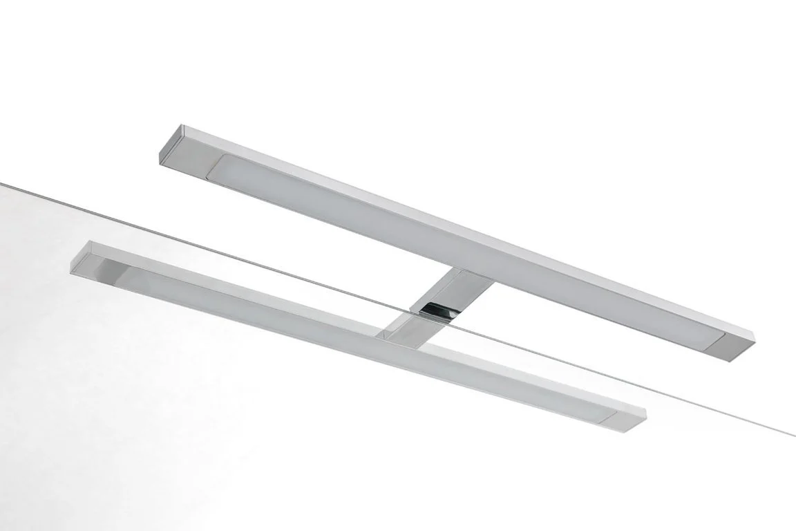 Composizione doppio lavabo 8 pezzi YOKA bianco - Image 6