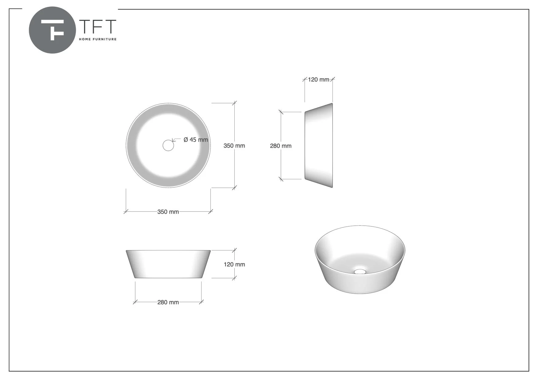 Composizione doppio lavabo 9 pezzi YOKA bianco 225cm - Image 4