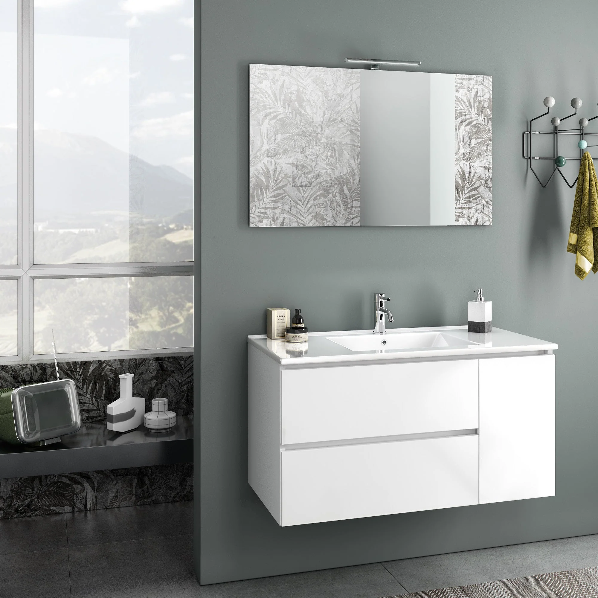 Composizione FLAM bianco opaco