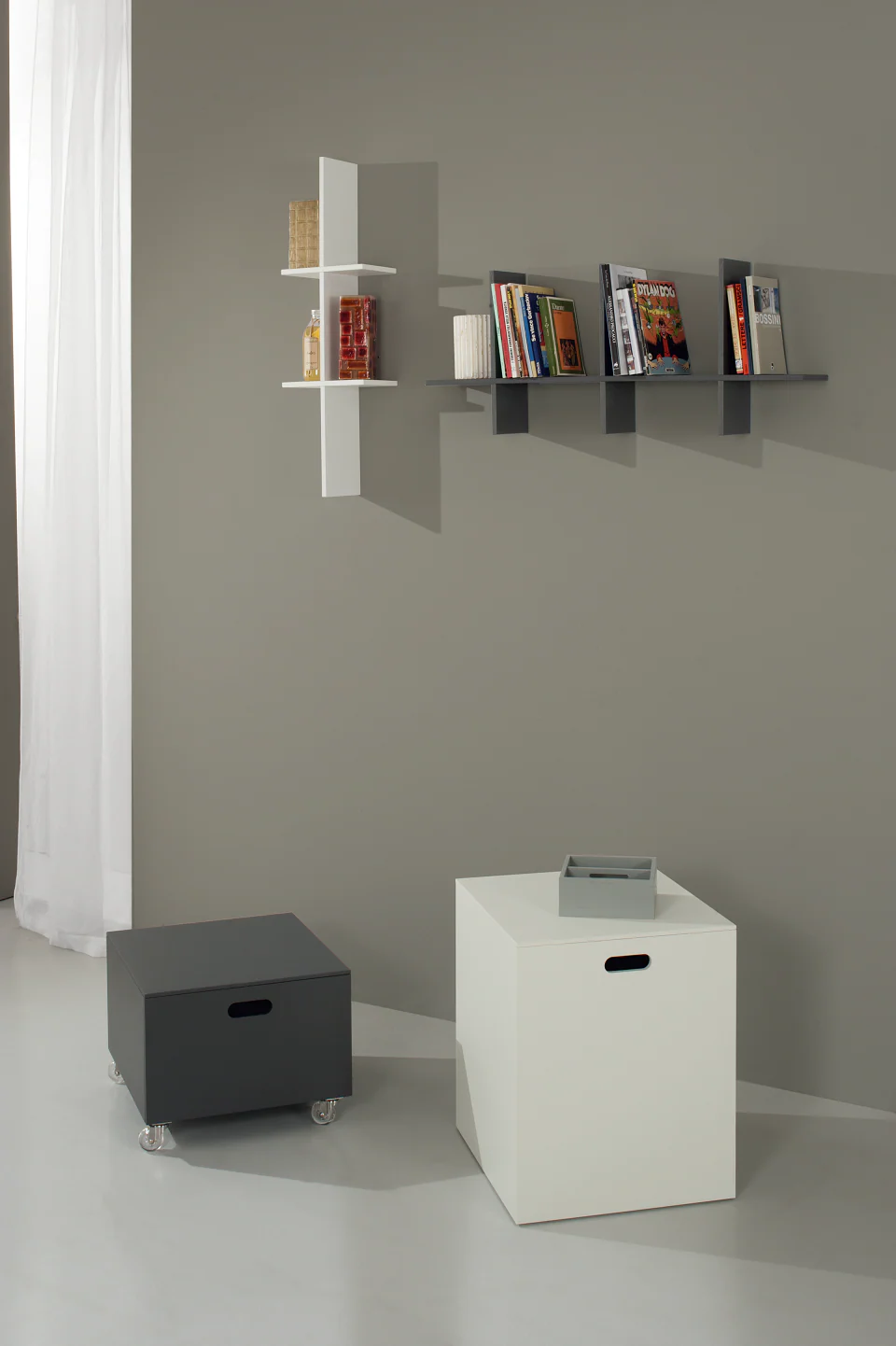 Mensola/Libreria EASY 2 bianco - Image 4