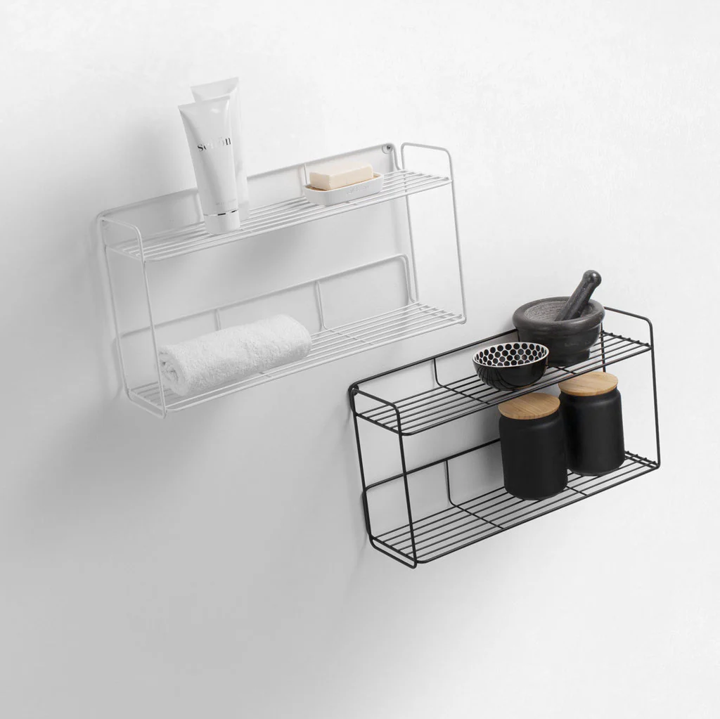 Mensola/Scaffale da parete KAORI nero - Image 4