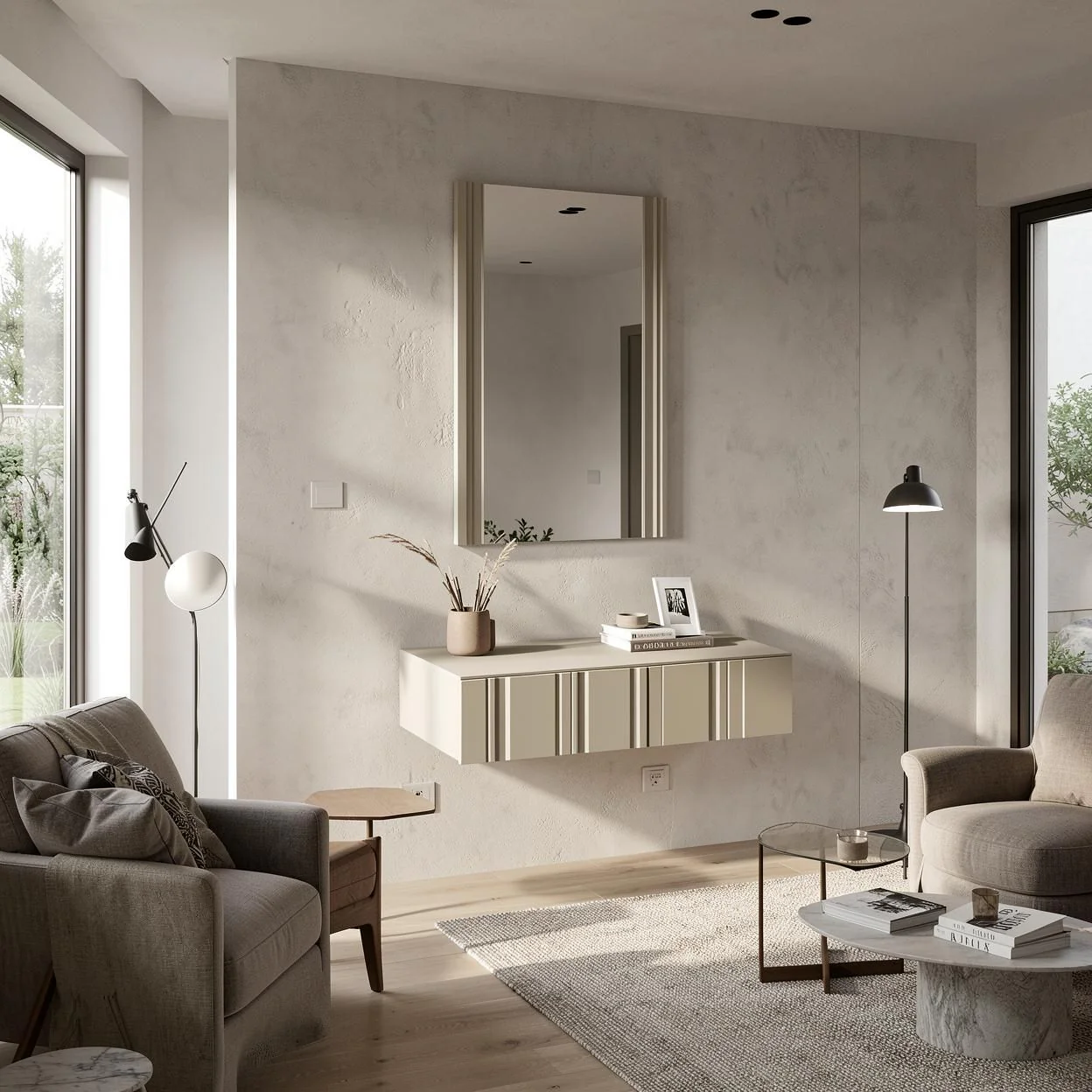 Mobili ingresso con specchio ZIREL - Image 3