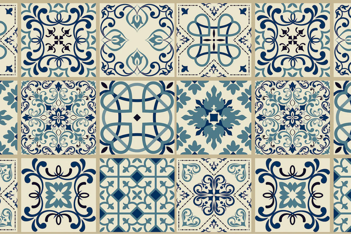 Passatoia in vinile MAIOLICA 3 150cm