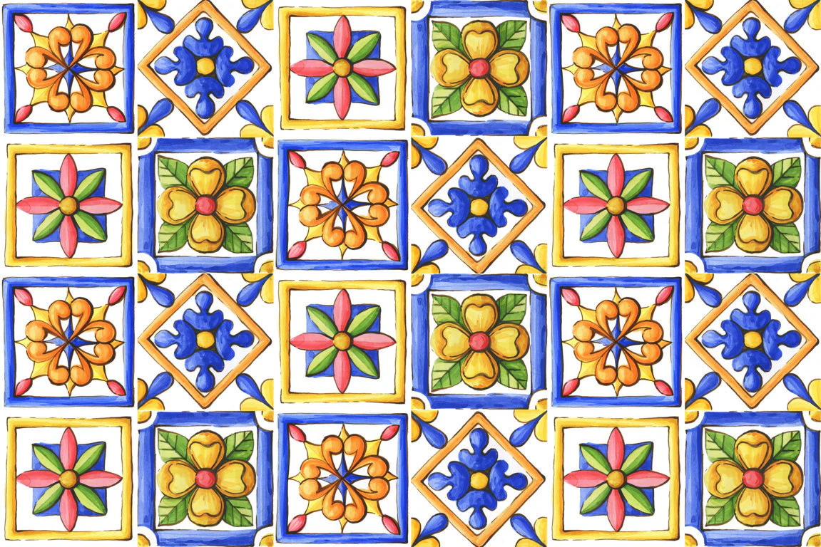 Passatoia in vinile MAIOLICA 6 300cm
