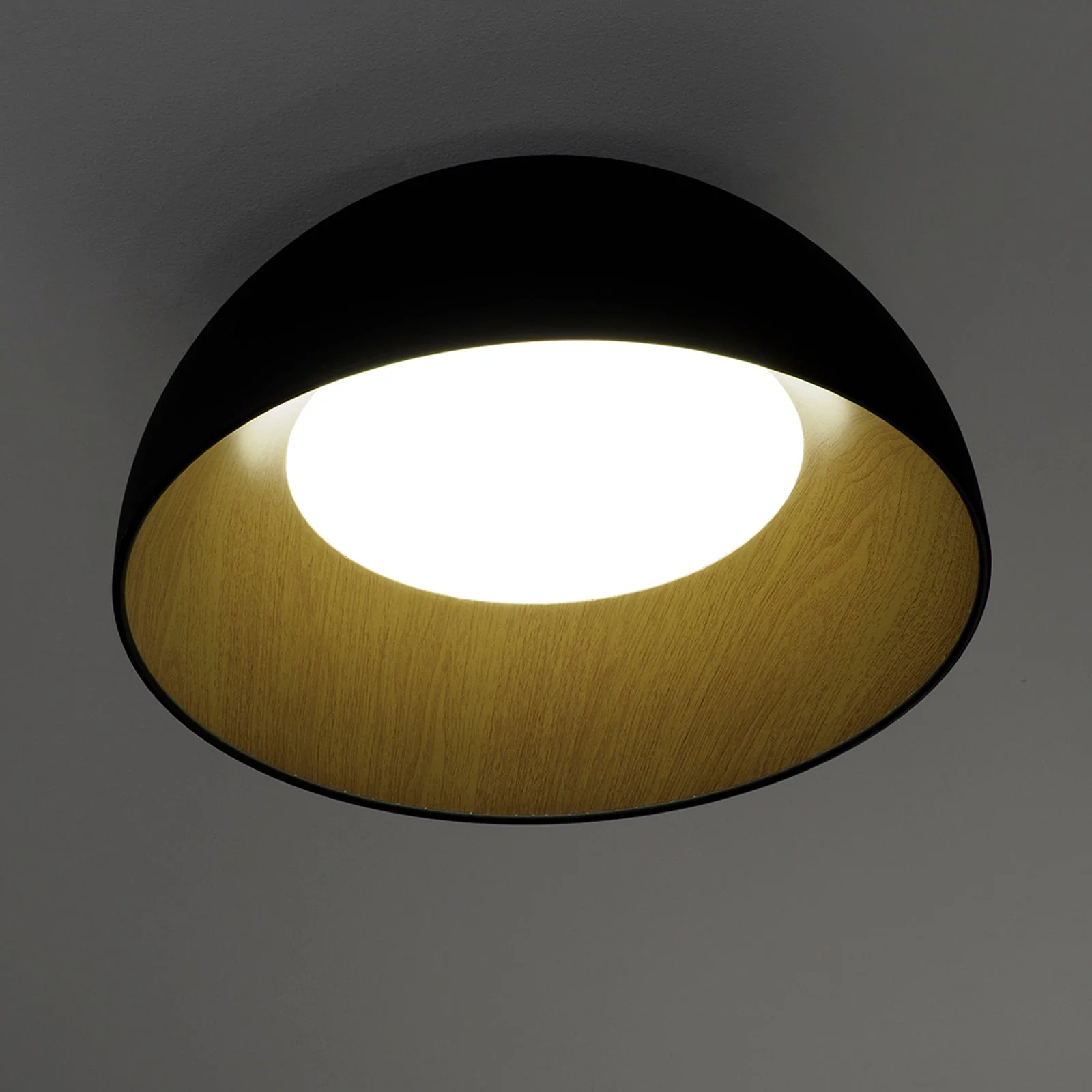 Plafoniera LED DOUBLE-50 | Nero - Image 2