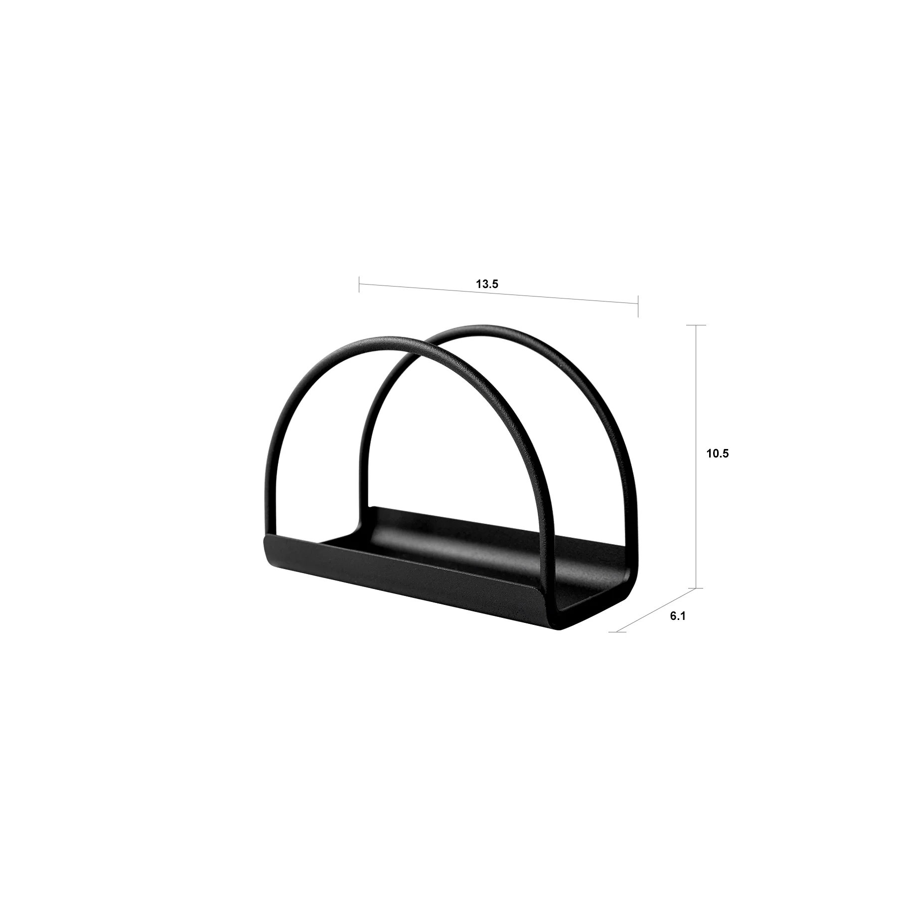 Porta tovaglioli RYO nero - Image 3