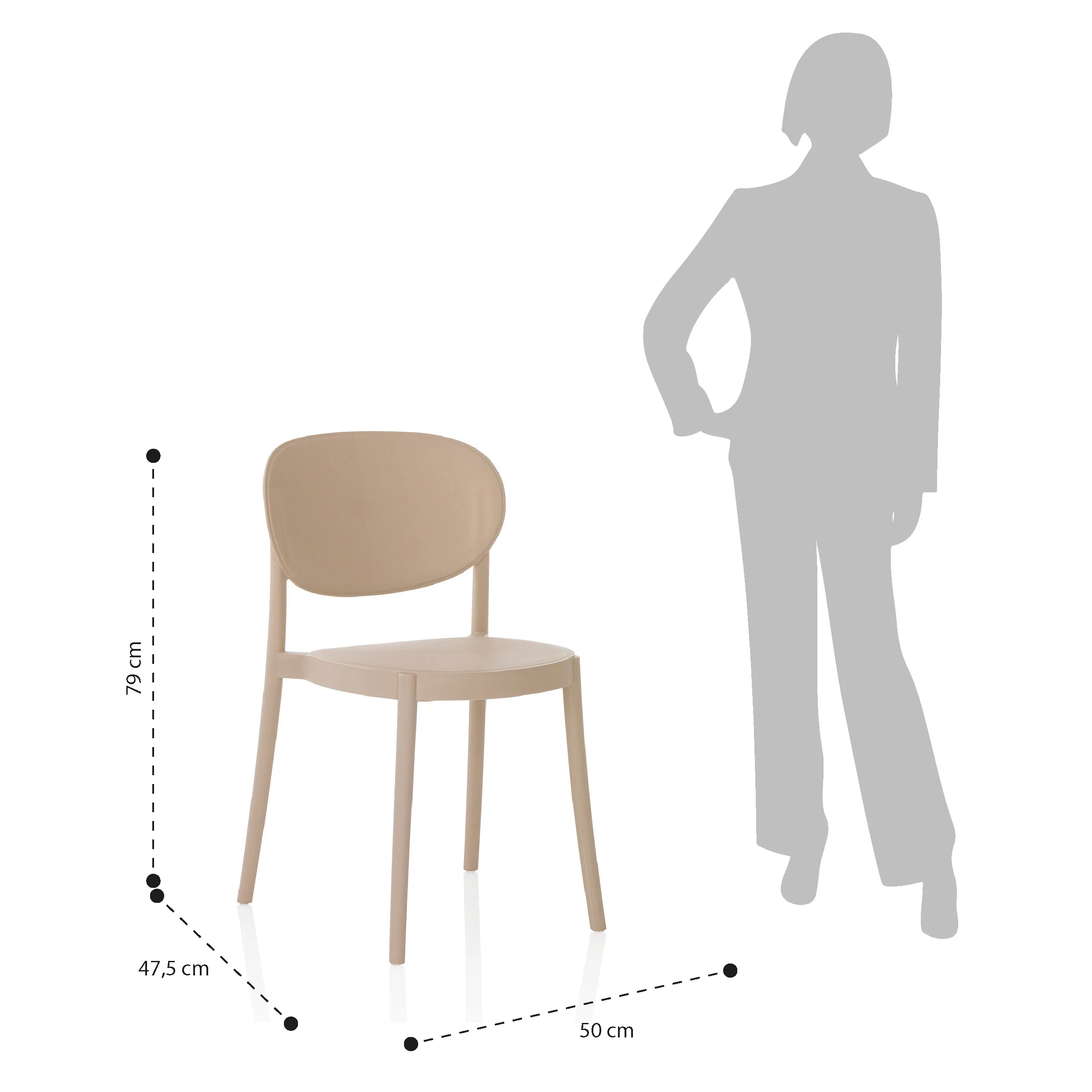Set 4 sedie da interno/esterno Ice - Image 6