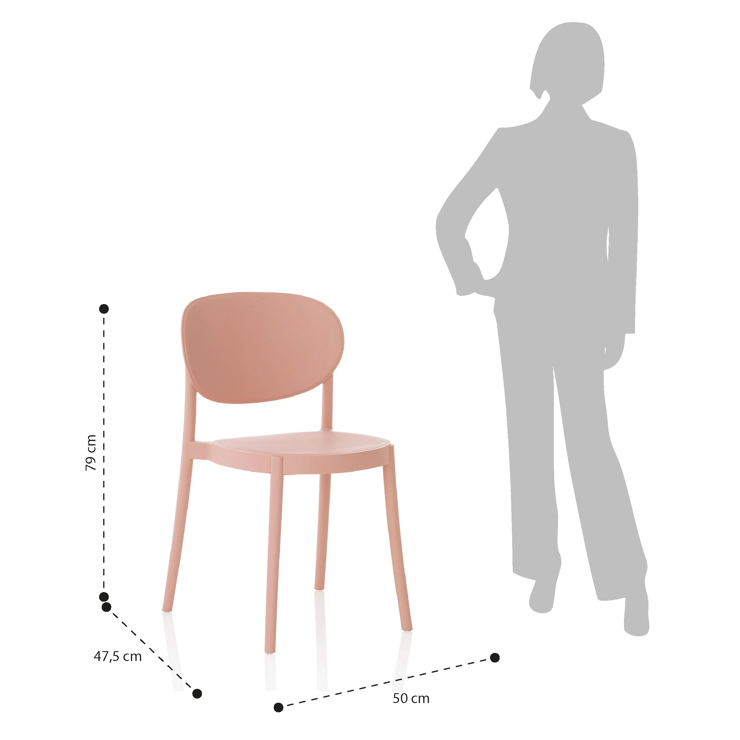 Set 4 sedie da interno/esterno Ice - Image 6