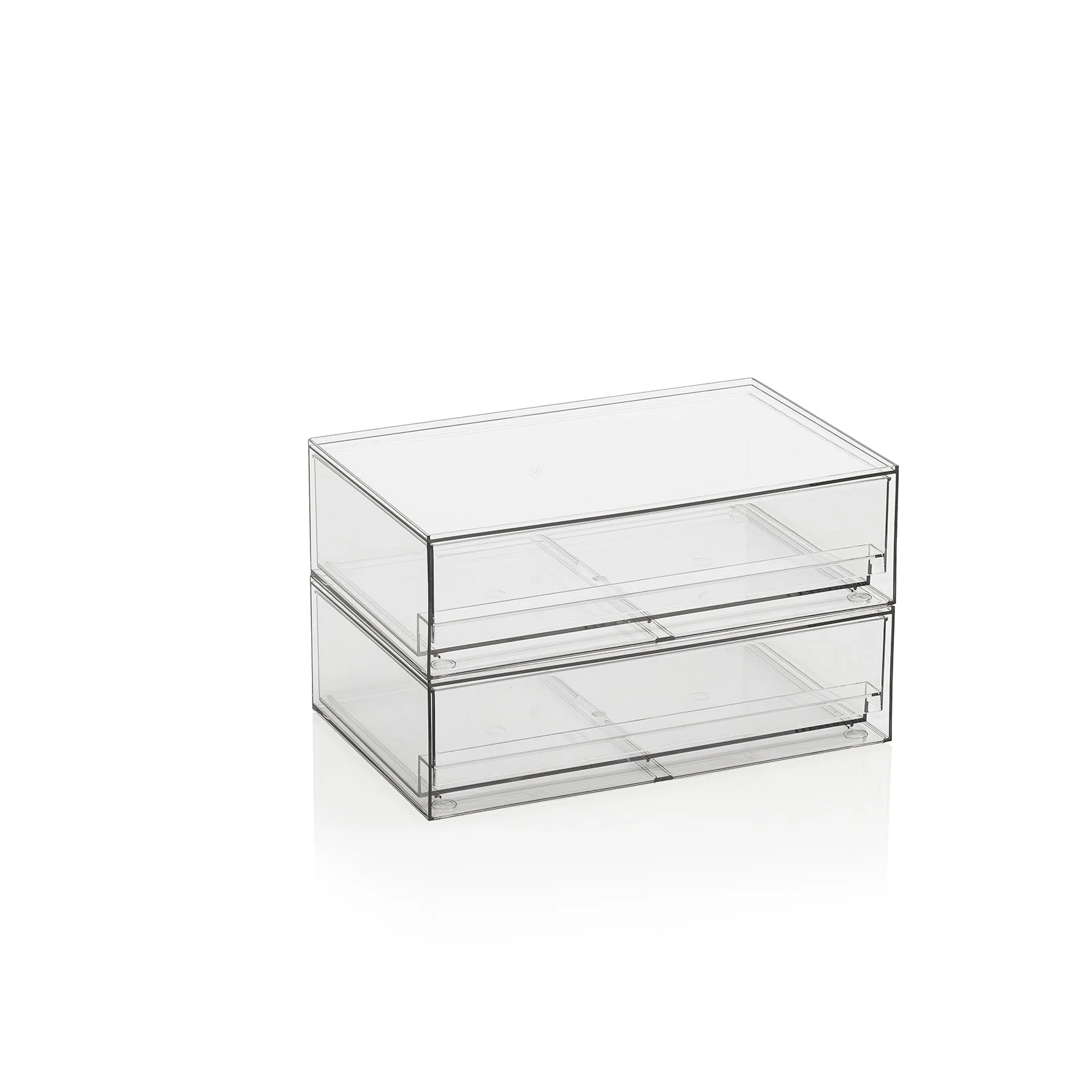 Set 2 contenitori con cassetto estraibile KLIA-A