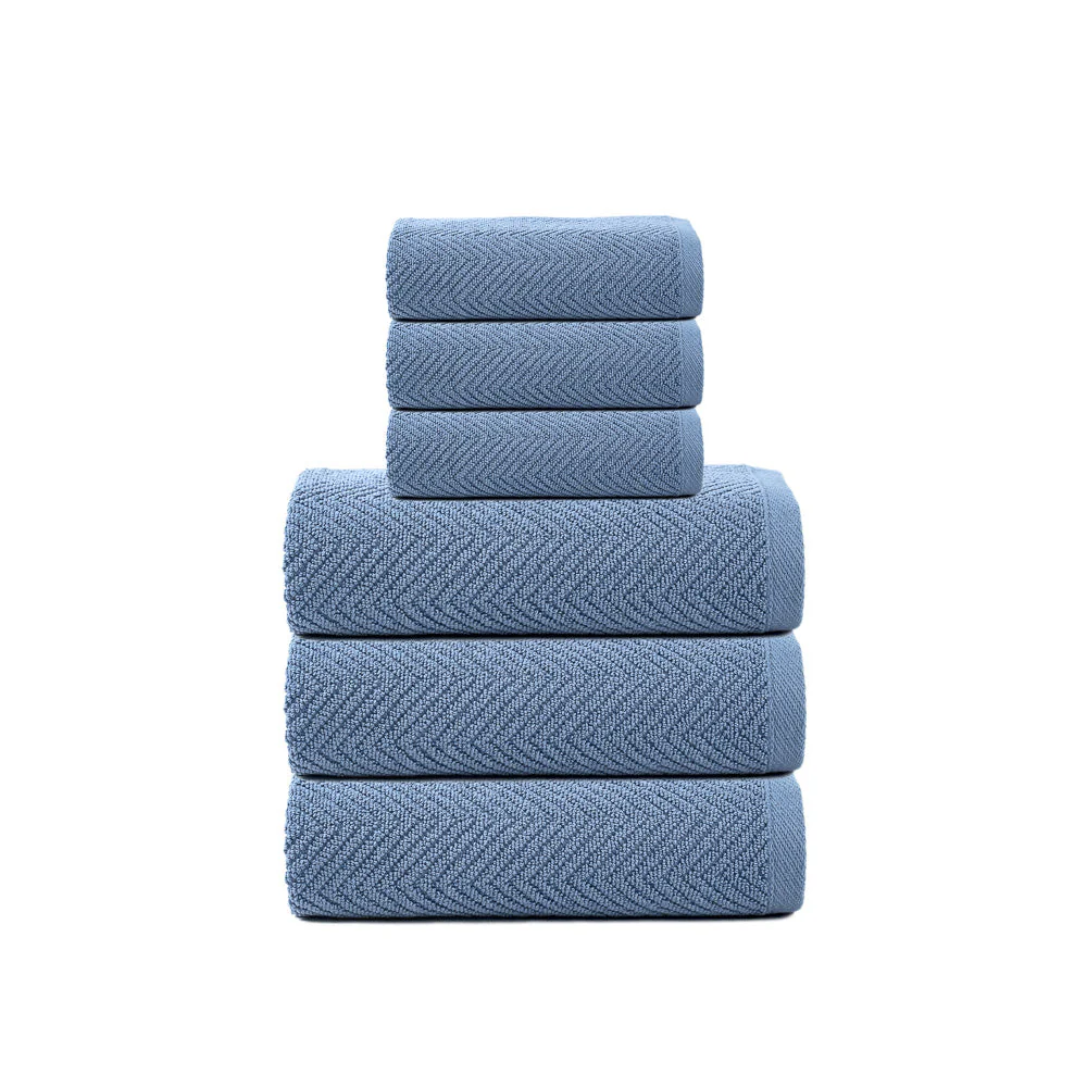 Set asciugamani 3+3 RIAD azzurro