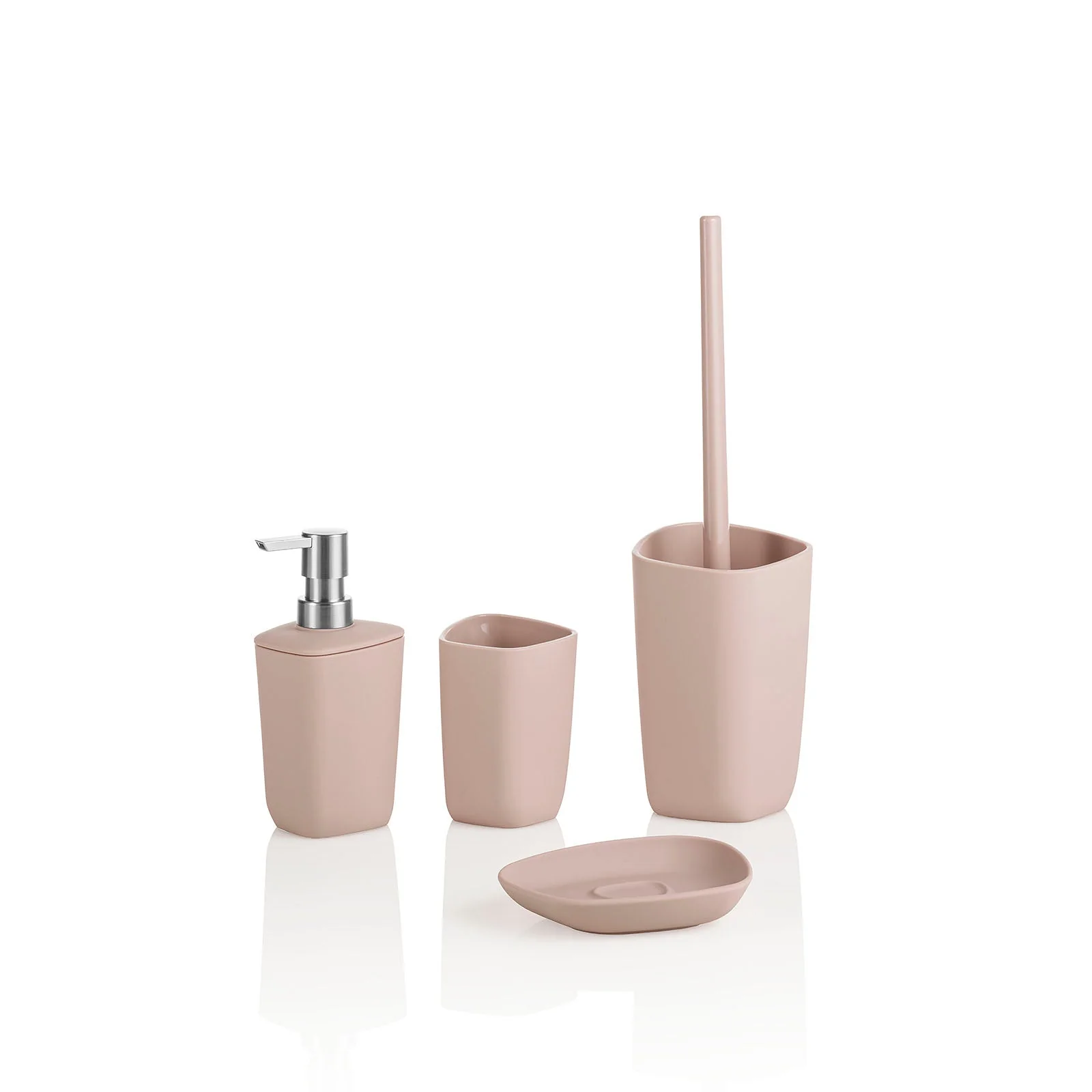 Set bagno 4 pezzi OASIS rosa