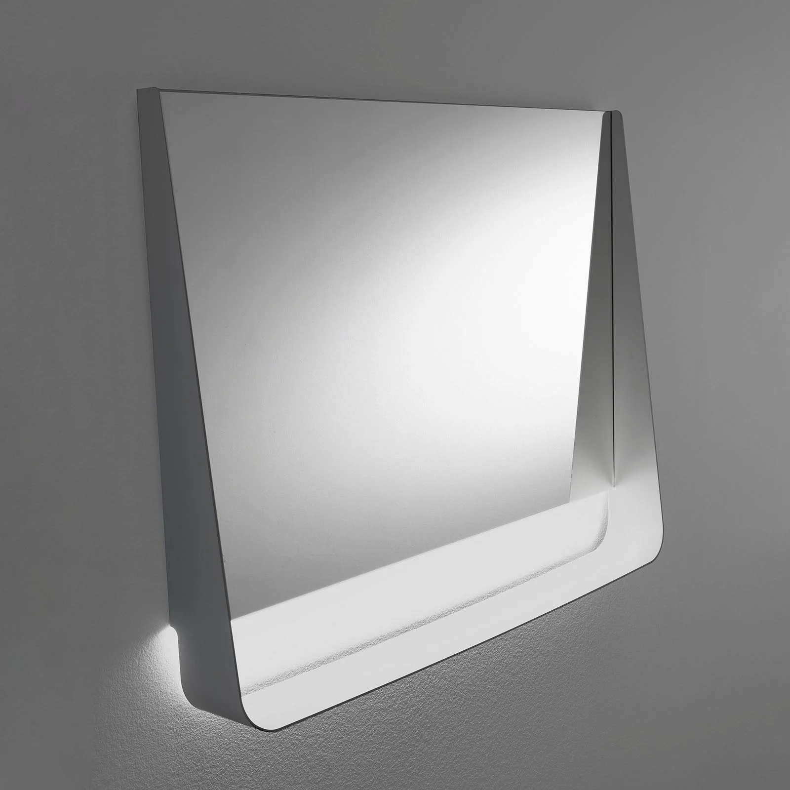 Specchio con mensola e led WING120 bianco - Image 4