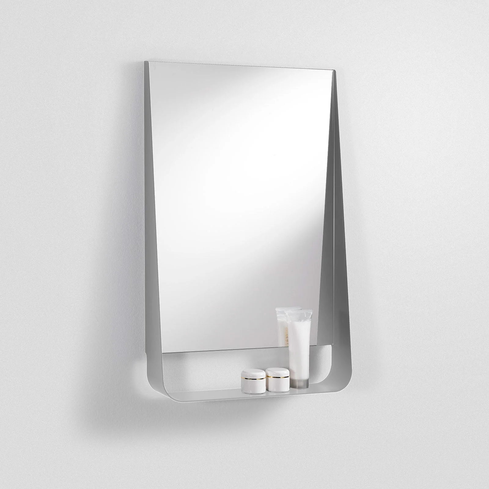 Specchio con mensola e led WING50 bianco - Image 5