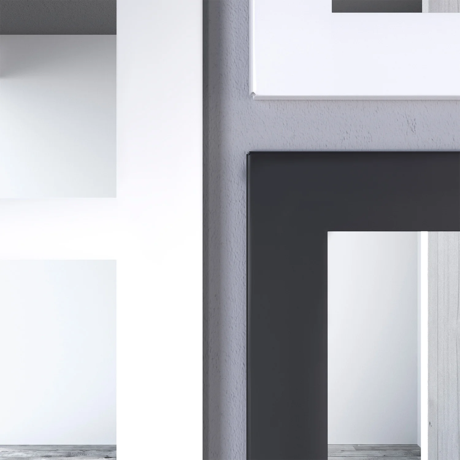 Specchio da parete PUZZLE bianco - Image 2