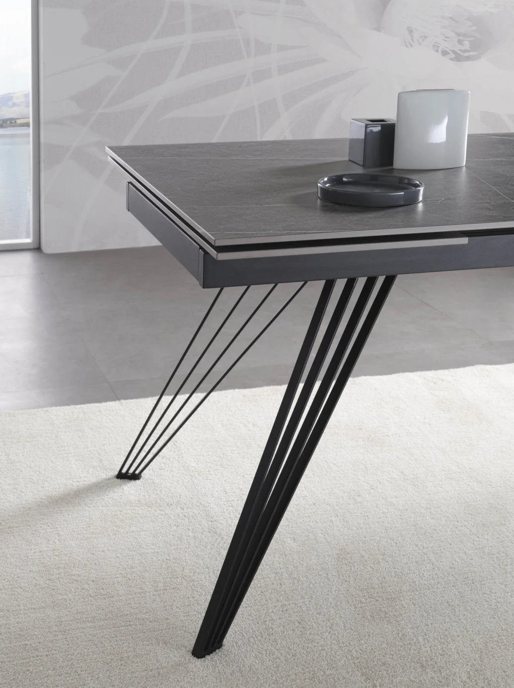 Tavolo allungabile ADAMS ceramica grigio - Image 6