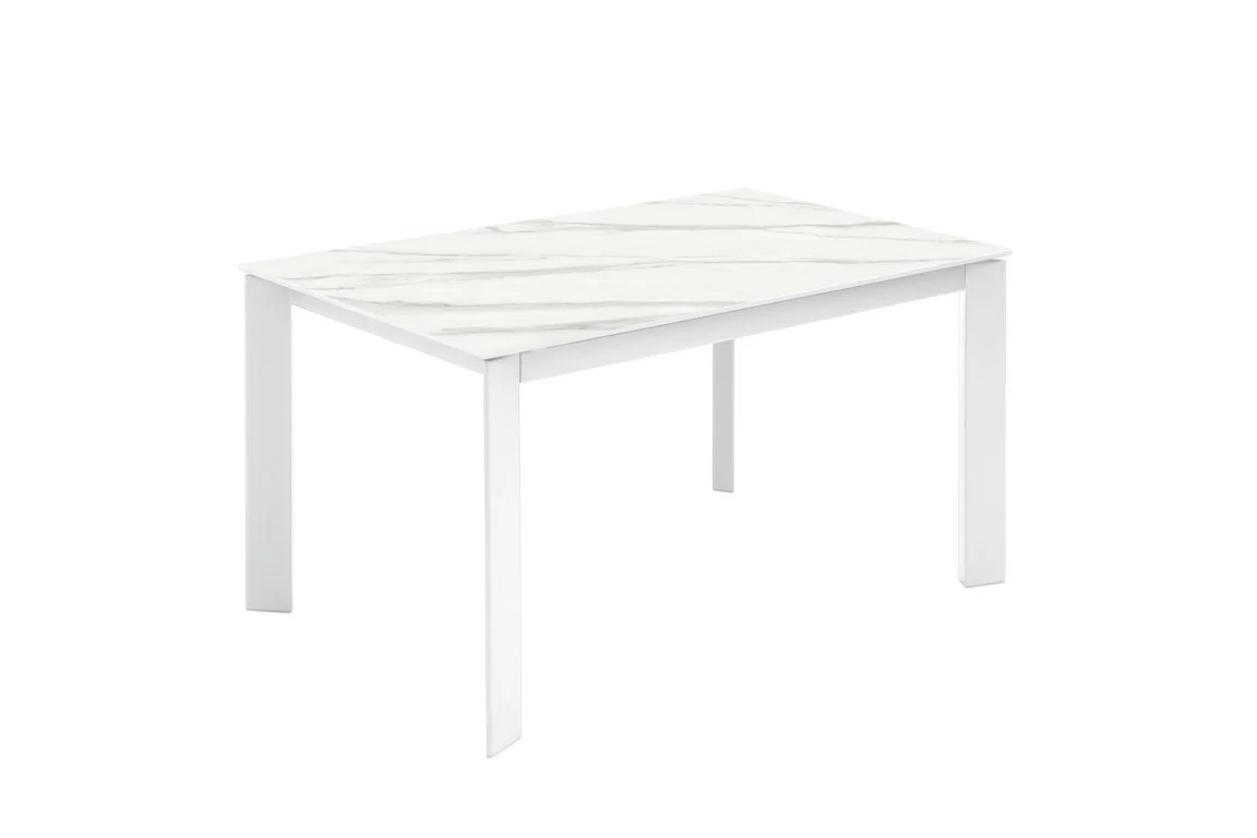 Tavolo allungabile AMBURGO ceramica bianco