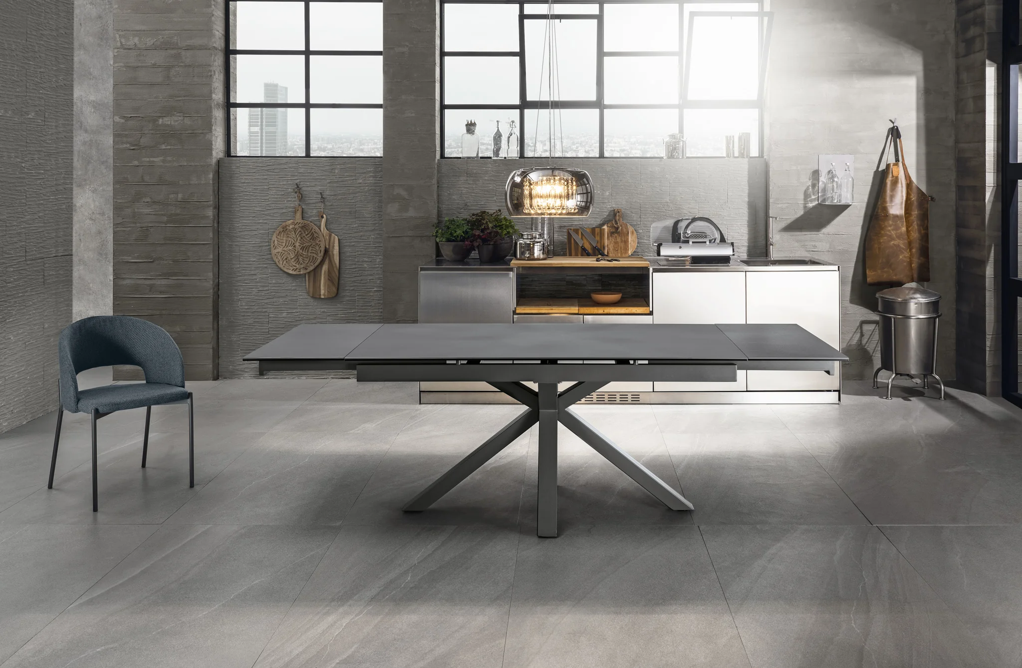 Tavolo allungabile LOI ceramica grigio - Image 2