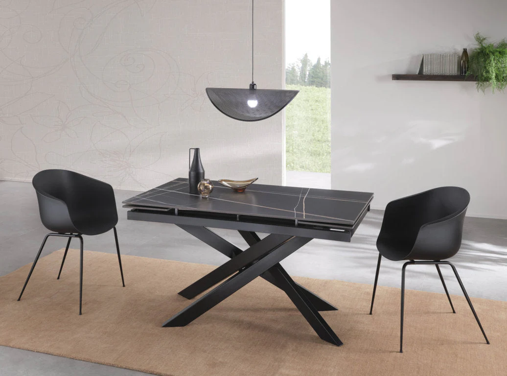 Tavolo allungabile ORLANDO ceramica nero - Image 4