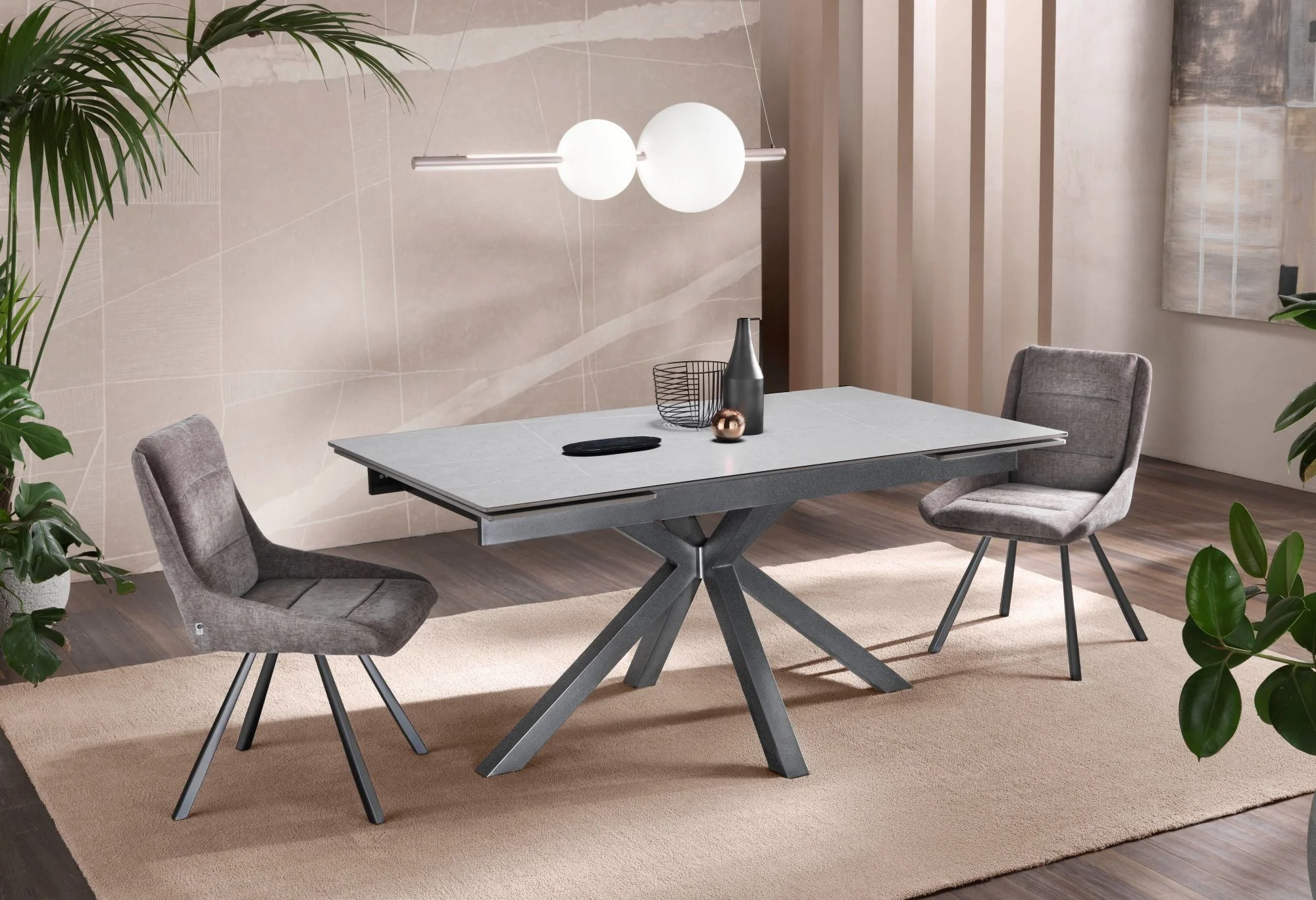 Tavolo allungabile PEDRO ceramica grigio - Image 3