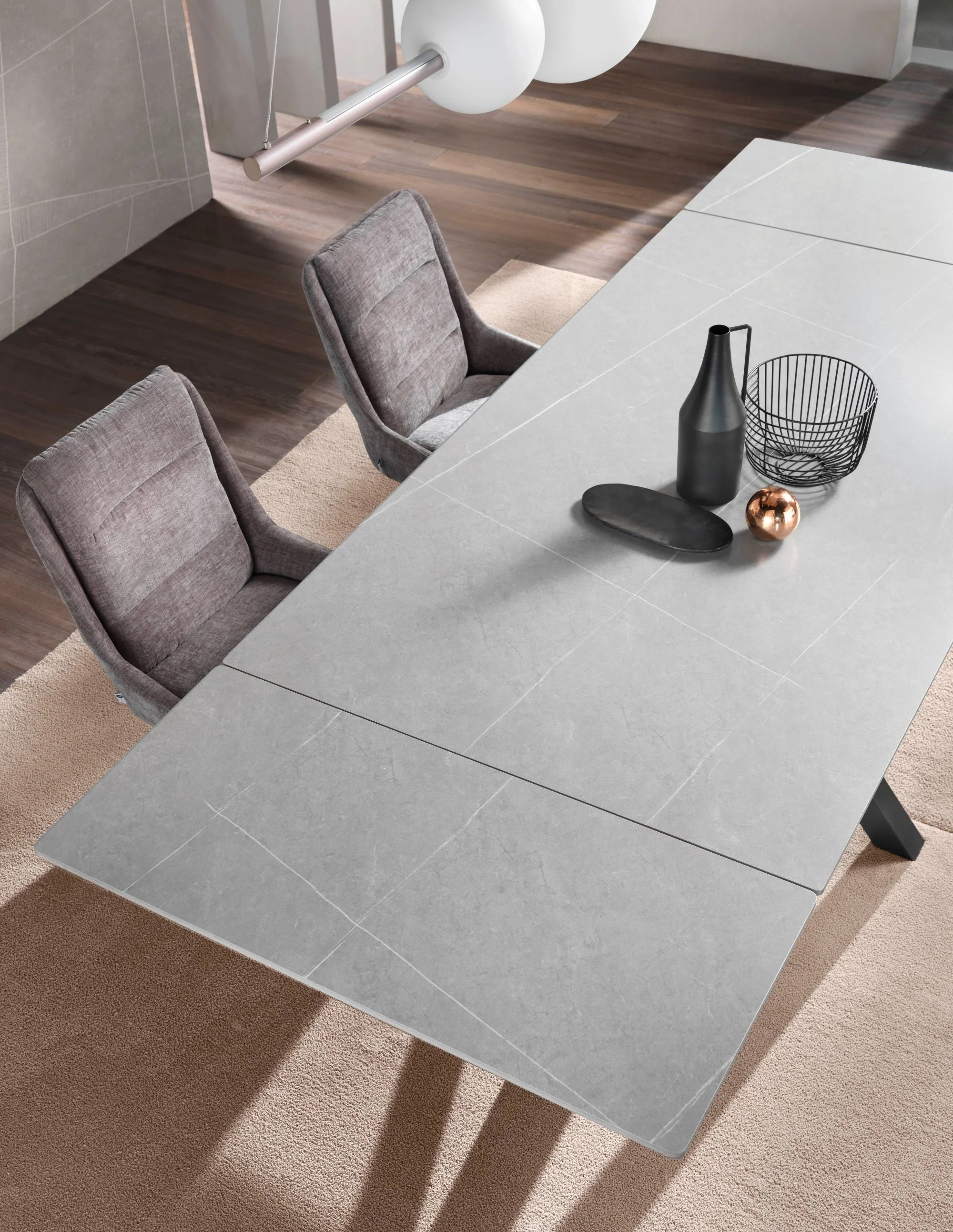 Tavolo allungabile PEDRO ceramica grigio - Image 5